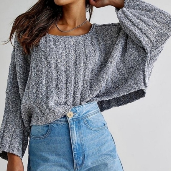 Free People Sweaters - FREE PEOPLE Good Day Pullover In Charcoal Size M